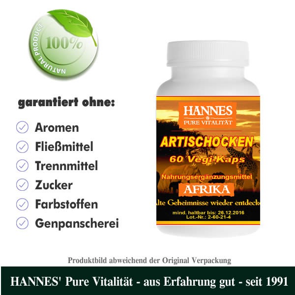 Artischocken Vegi Kaps Hannes Pure Vitalitat