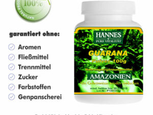 Guarana Pulver Dose