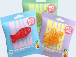 Nalu Fruchtbeere Bundle - Fisch,Schildkröte, Seestern, 3x50g